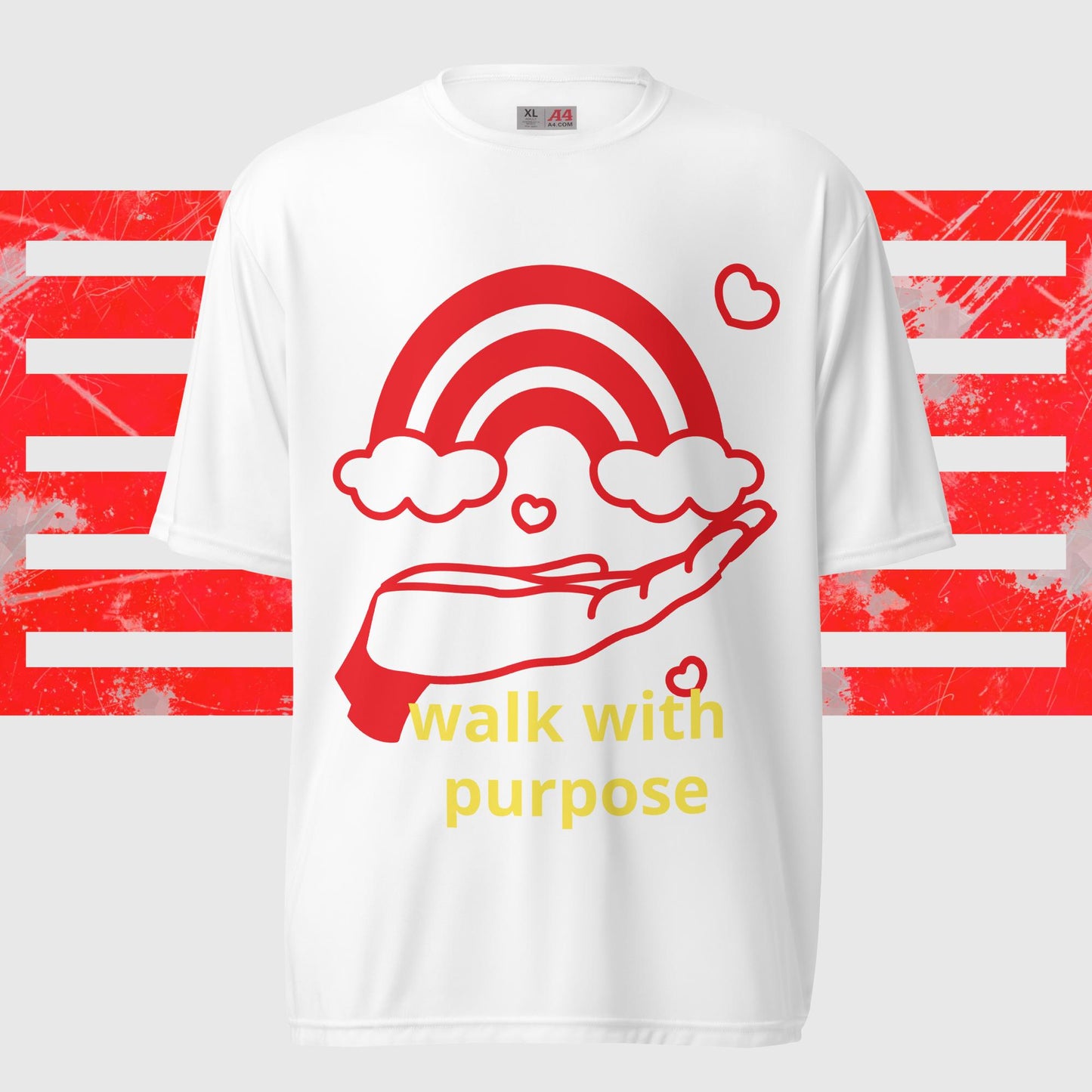 Unisex Walk with Purpose performance crew neck t-shirt