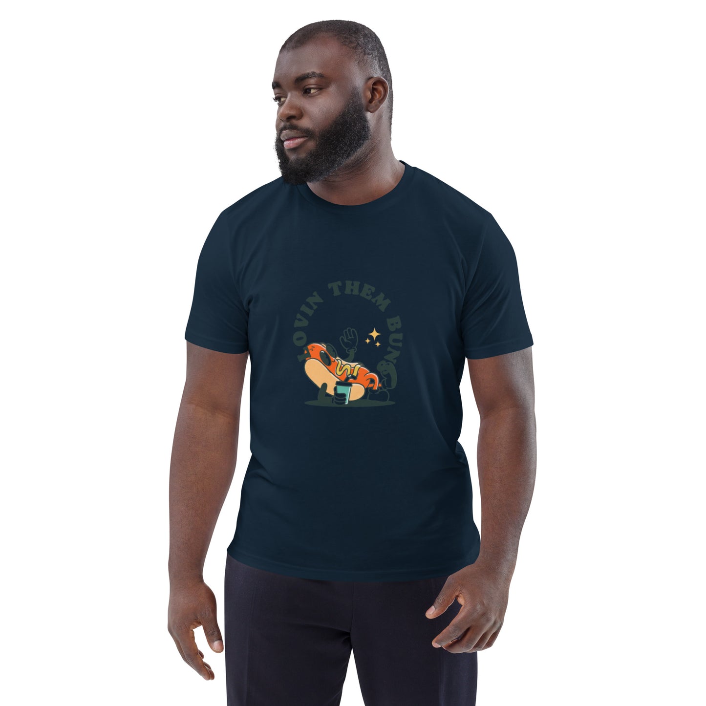 Unisex "Lovin Them Buns "organic cotton t-shirt