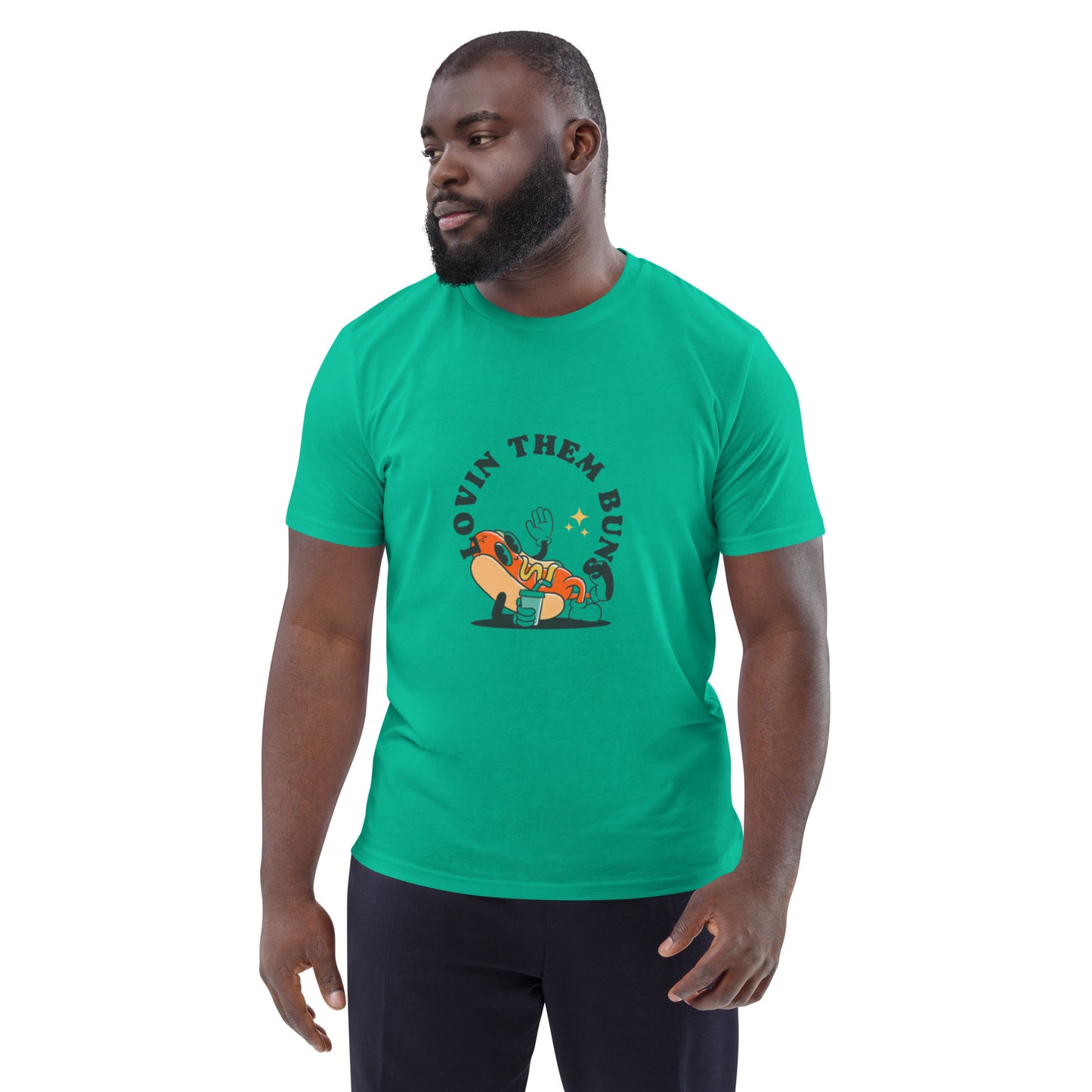 Unisex "Lovin Them Buns "organic cotton t-shirt