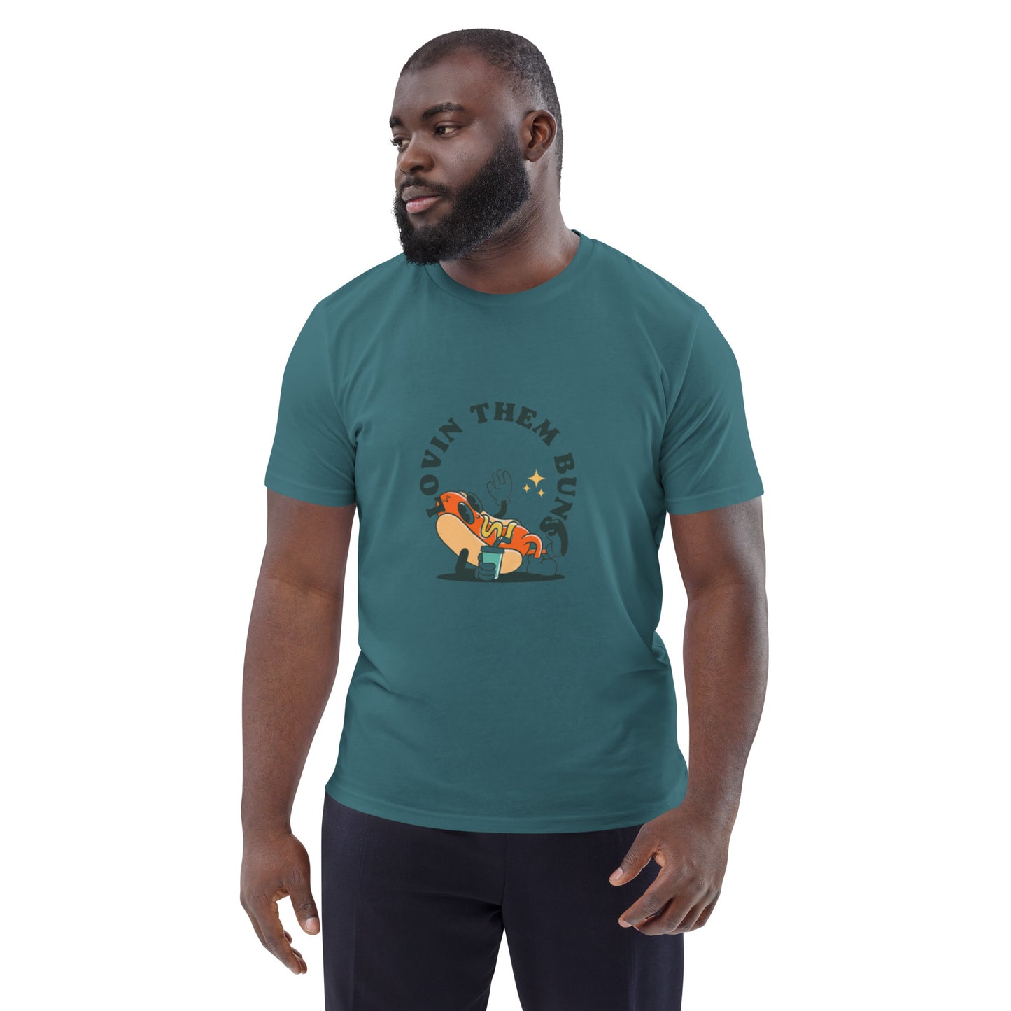 Unisex "Lovin Them Buns "organic cotton t-shirt