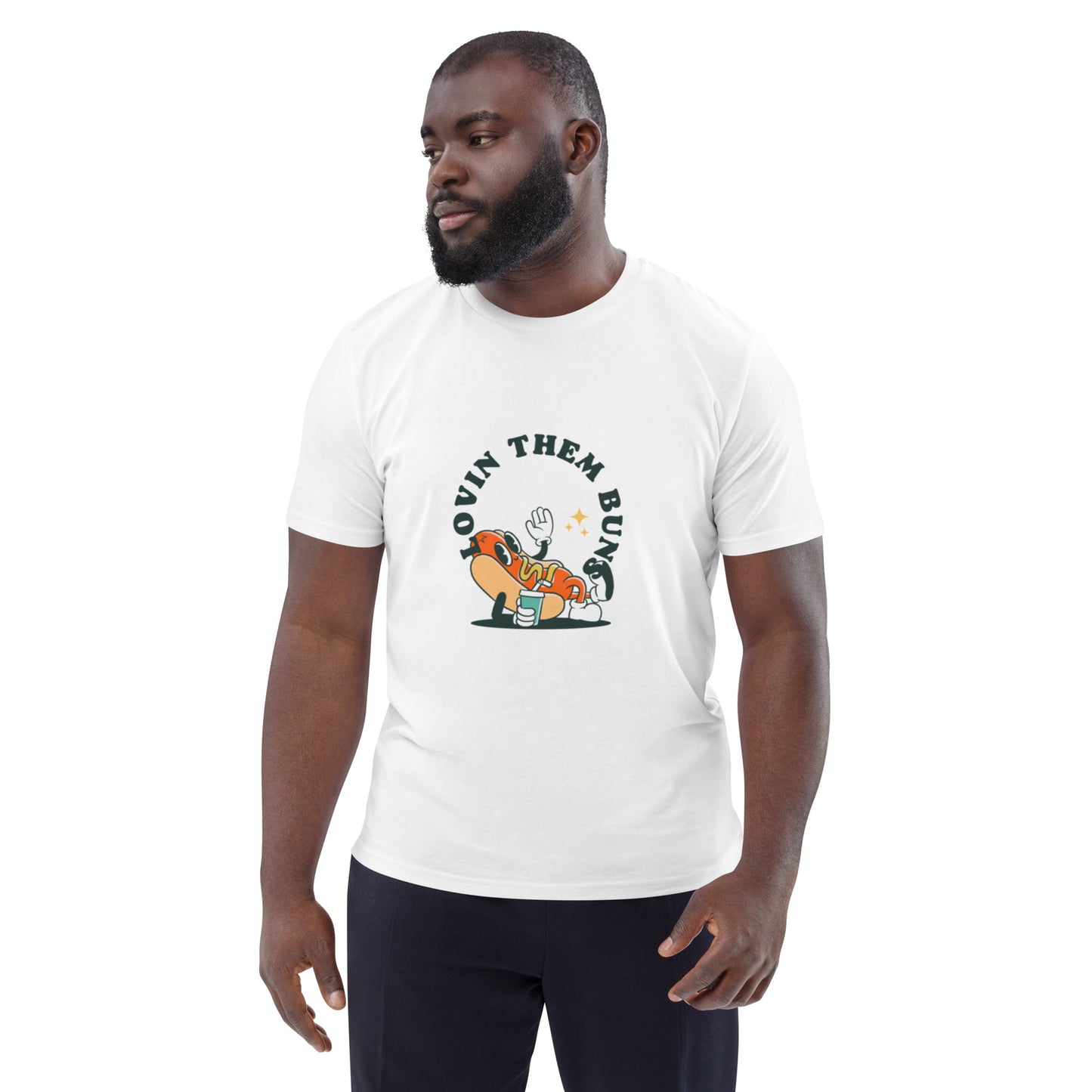 Unisex "Lovin Them Buns "organic cotton t-shirt