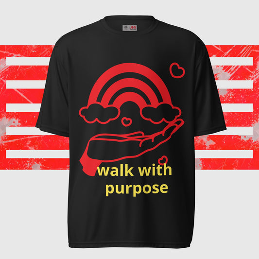 Unisex Walk with Purpose performance crew neck t-shirt