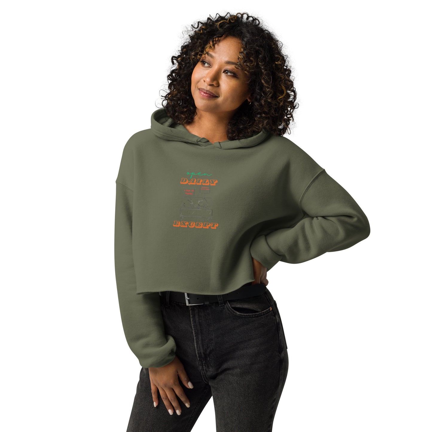 Womens Crop Hoodie